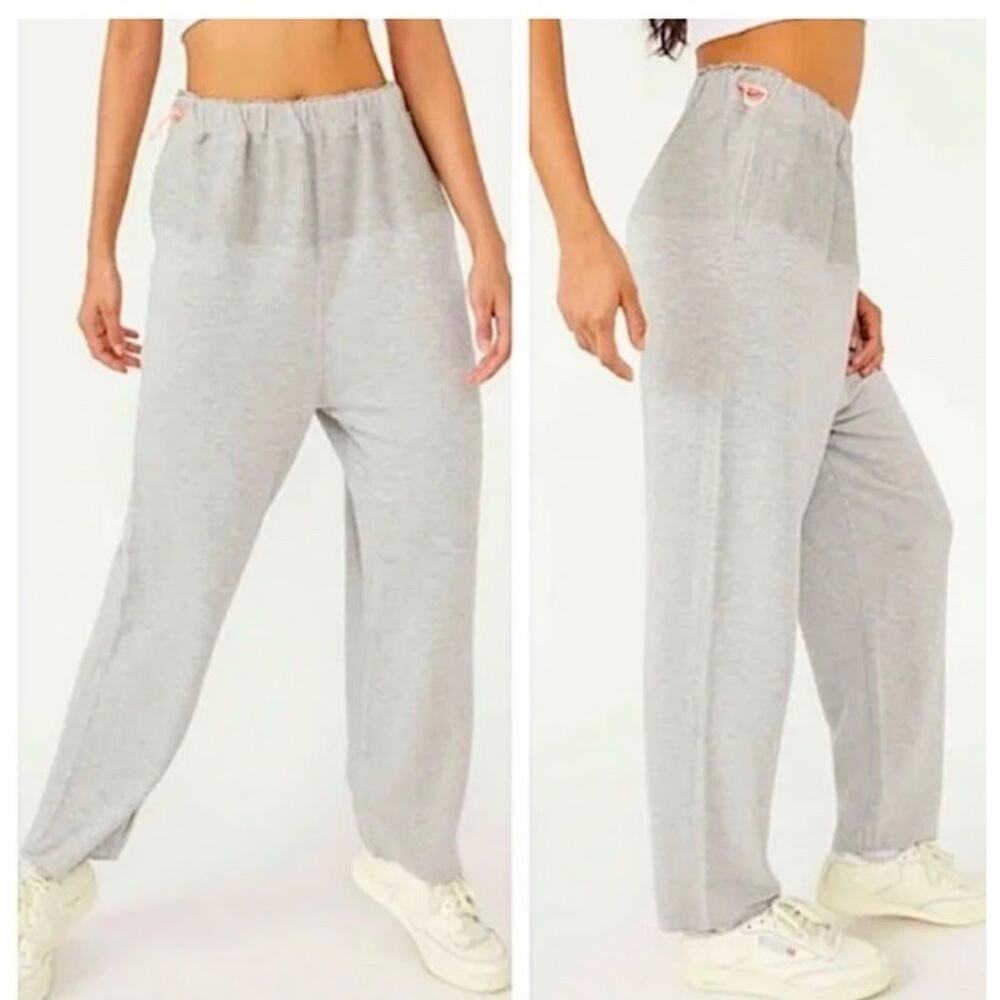 NWT Free People Movement Jogger Pant Women Gray Surfside Straight Leg Sz XS